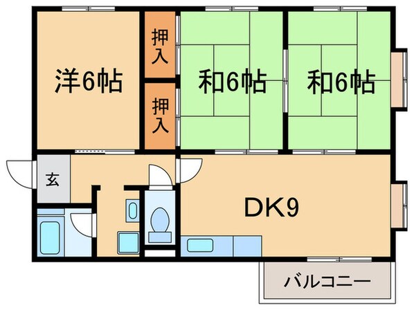 ハイツ神明の物件間取画像